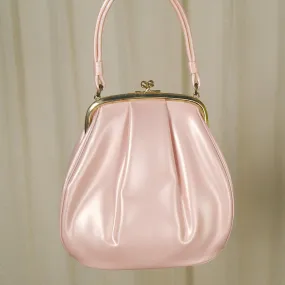 1950s Pink Pearlized Handbag