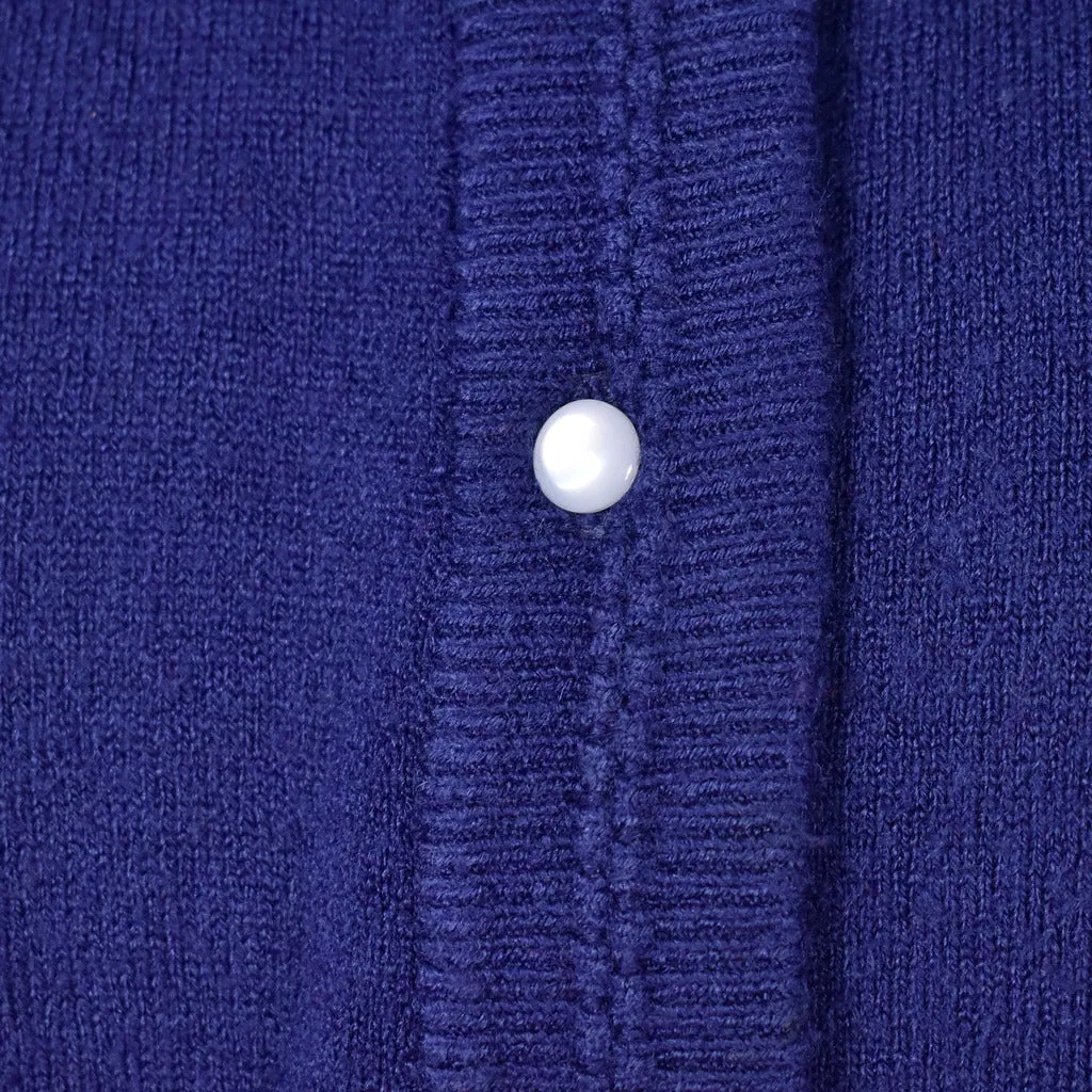 1950s Style Vintage Blue Cardigan