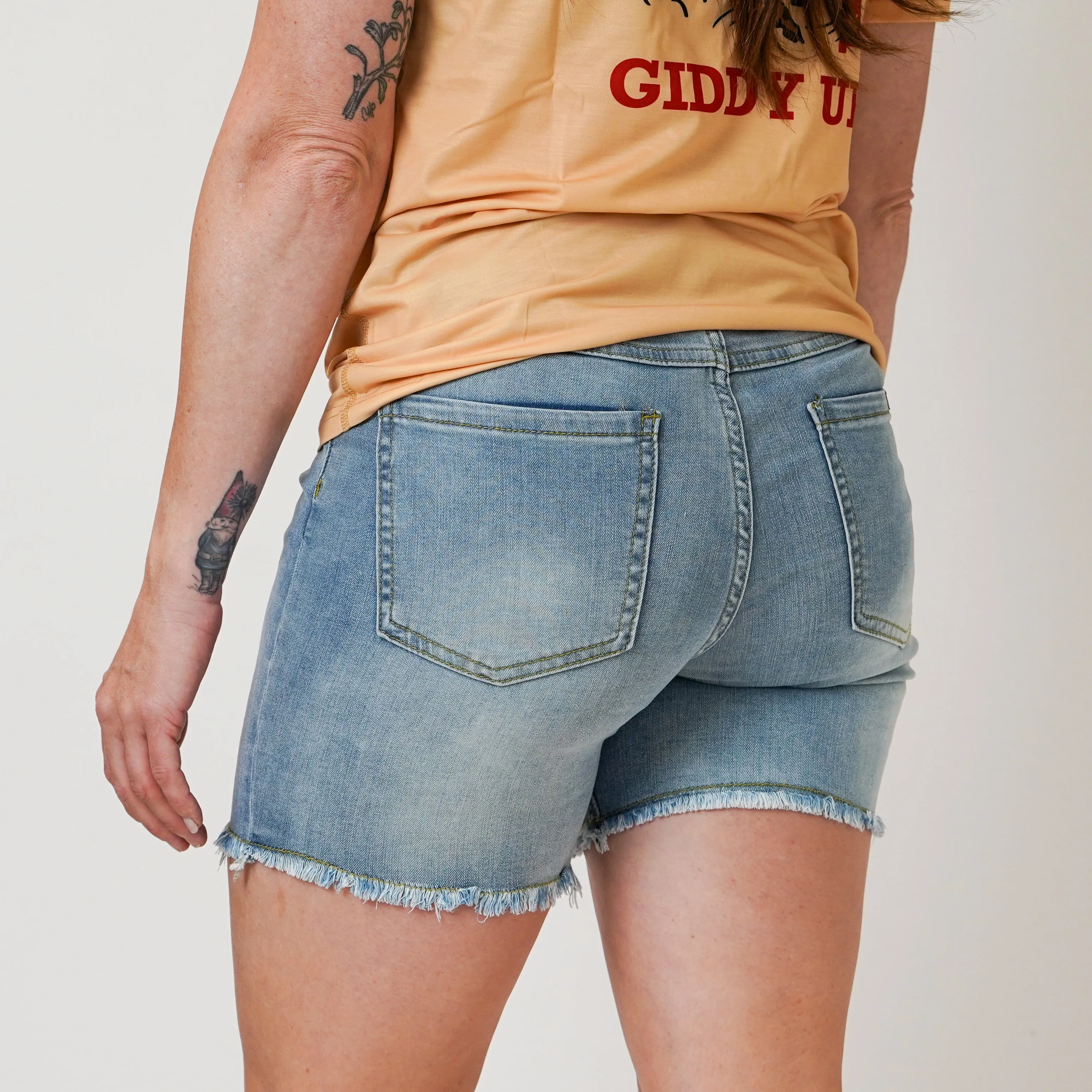 5.5" Stretch Jorts - Light Blue