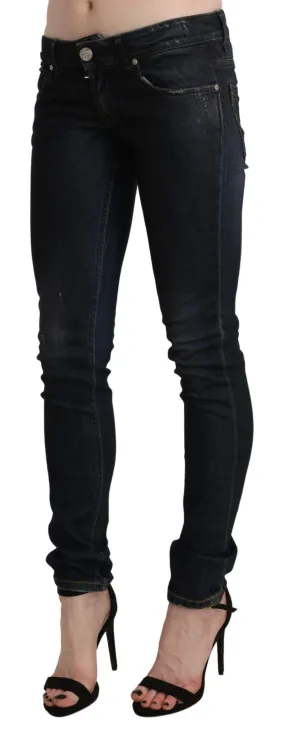 Acht  Washed Low Waist Skinny Denim Jeans