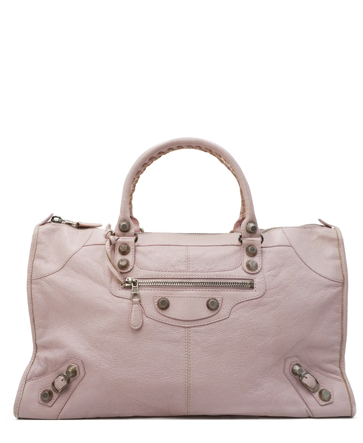 Agneau Giant 12 Silver Hardware City Pink