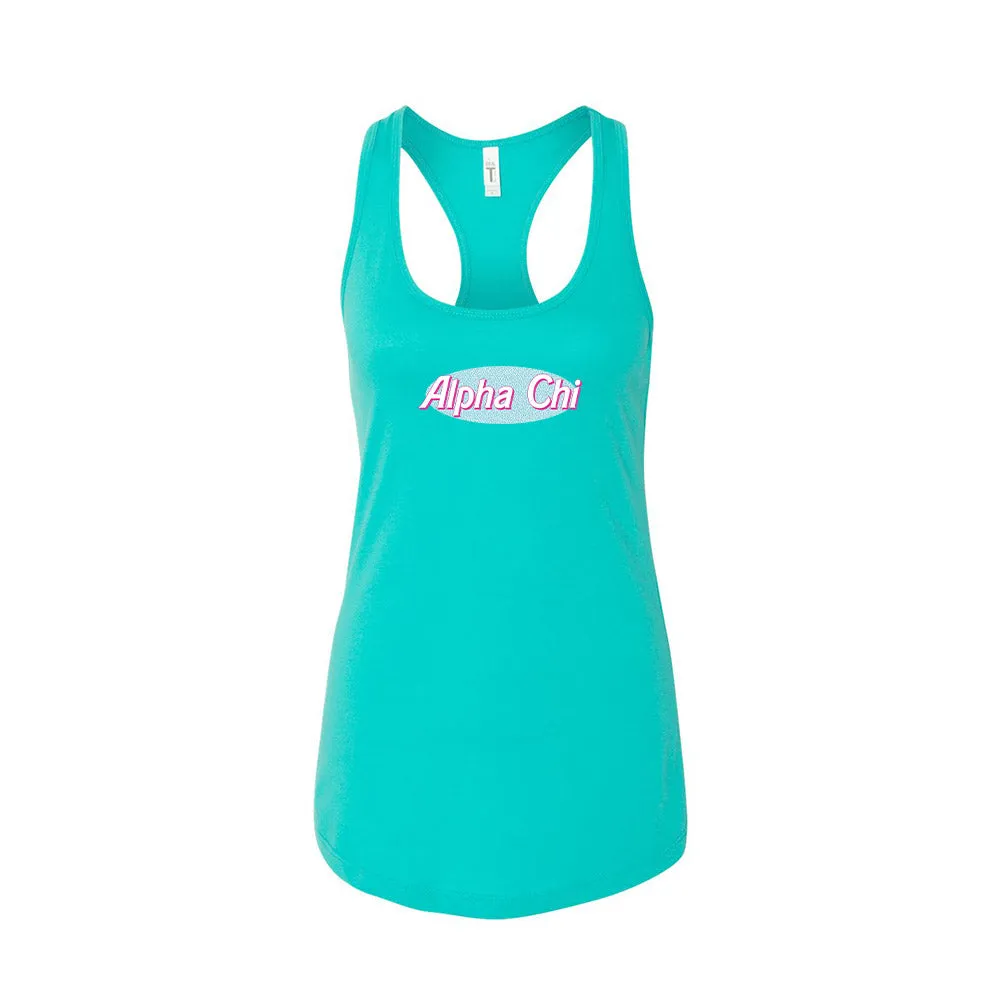 Alpha Chi Omega Dream House Womens Racerback Tank