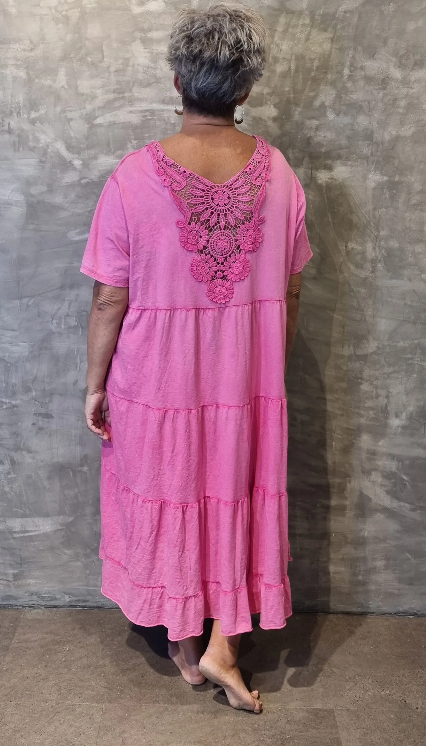 Angela Cotton Dress Pink