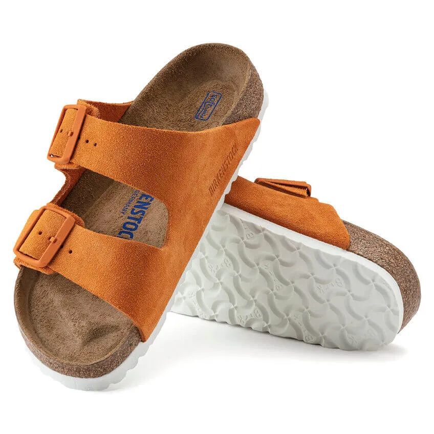 Birkenstock Arizona Narrow SFB Russet Orange Nubuck Leather