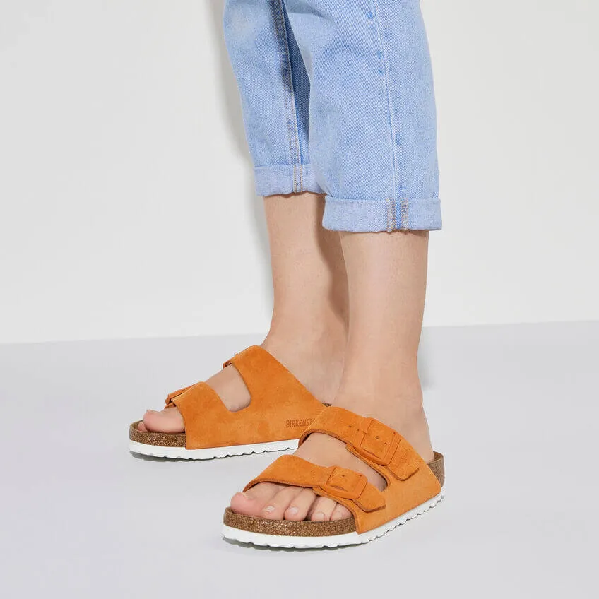 Birkenstock Arizona Narrow SFB Russet Orange Nubuck Leather