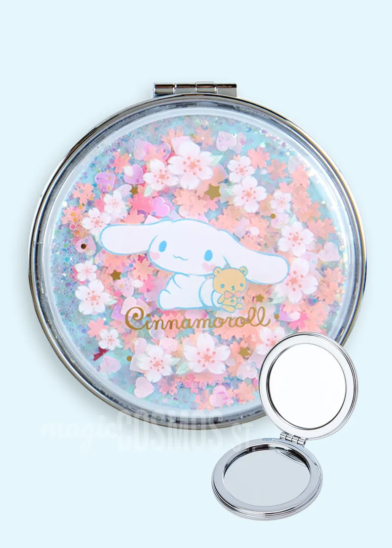 Cinnamoroll x Sakura Magnifying Pocket Mirror - SANRIO JAPAN