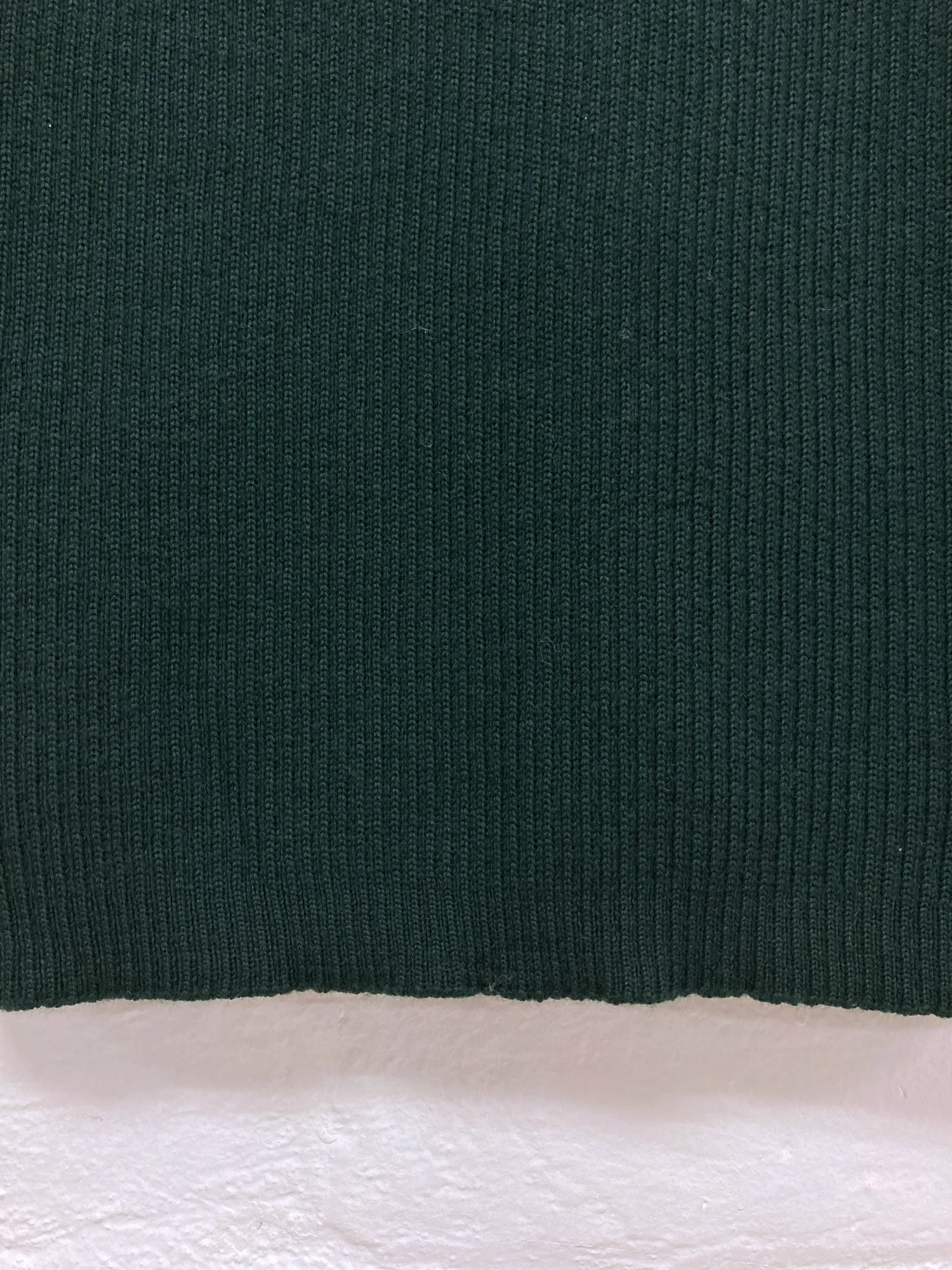 Comme des Garcons 1996 bottle green wool rib knit jumper - M S