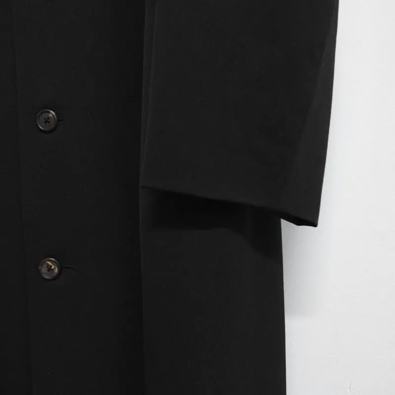 convertible collar gabardine coat