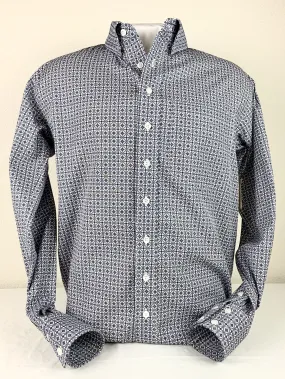 CR Men's Western Pro Navy, Gray and White Crossroads