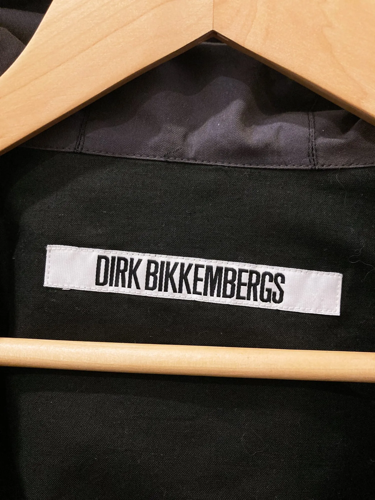 Dirk Bikkembergs 1990s dark grey cotton silk hooded jacket