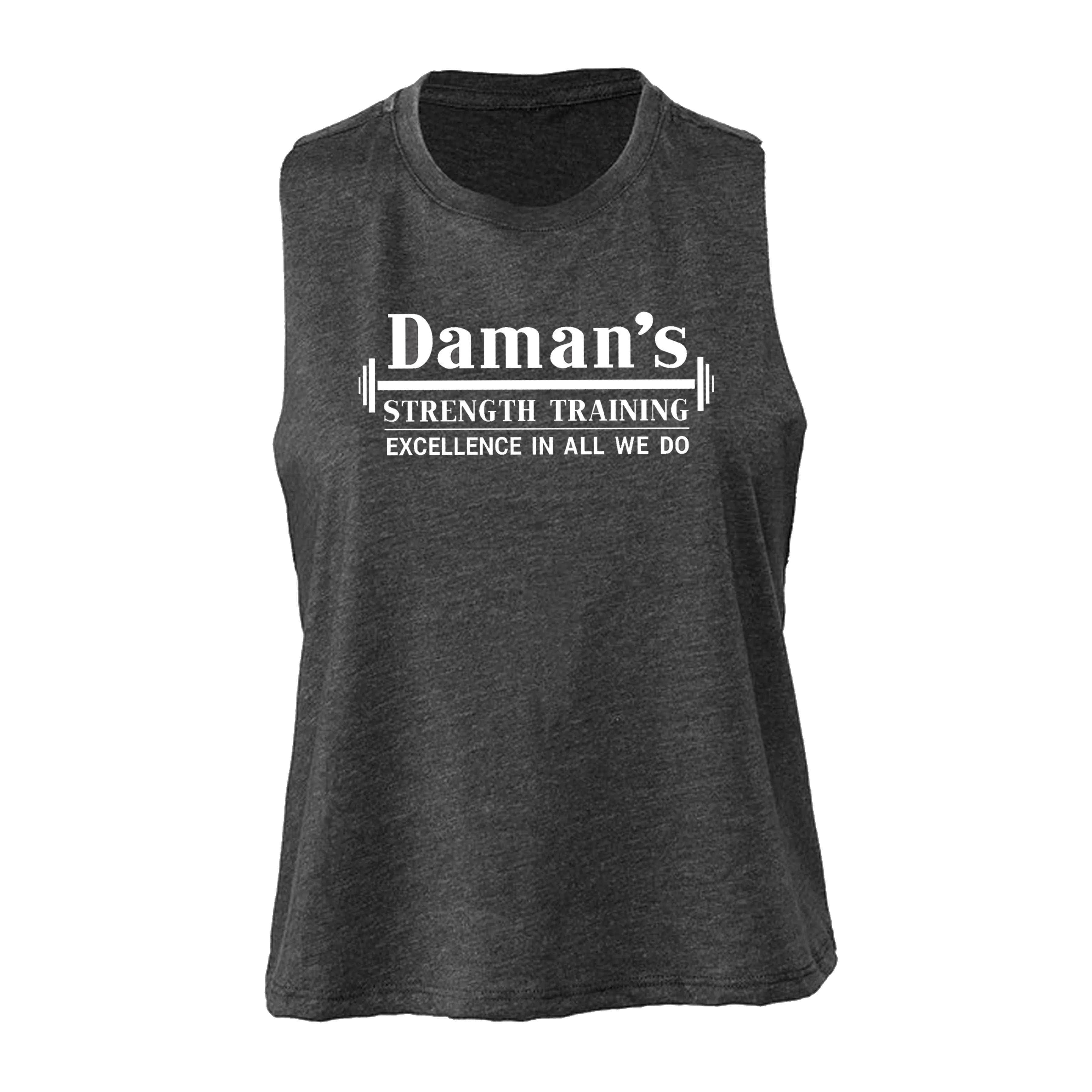 DST Womens Cropped Racer Back Tank