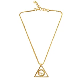 Floating Triangle Necklace