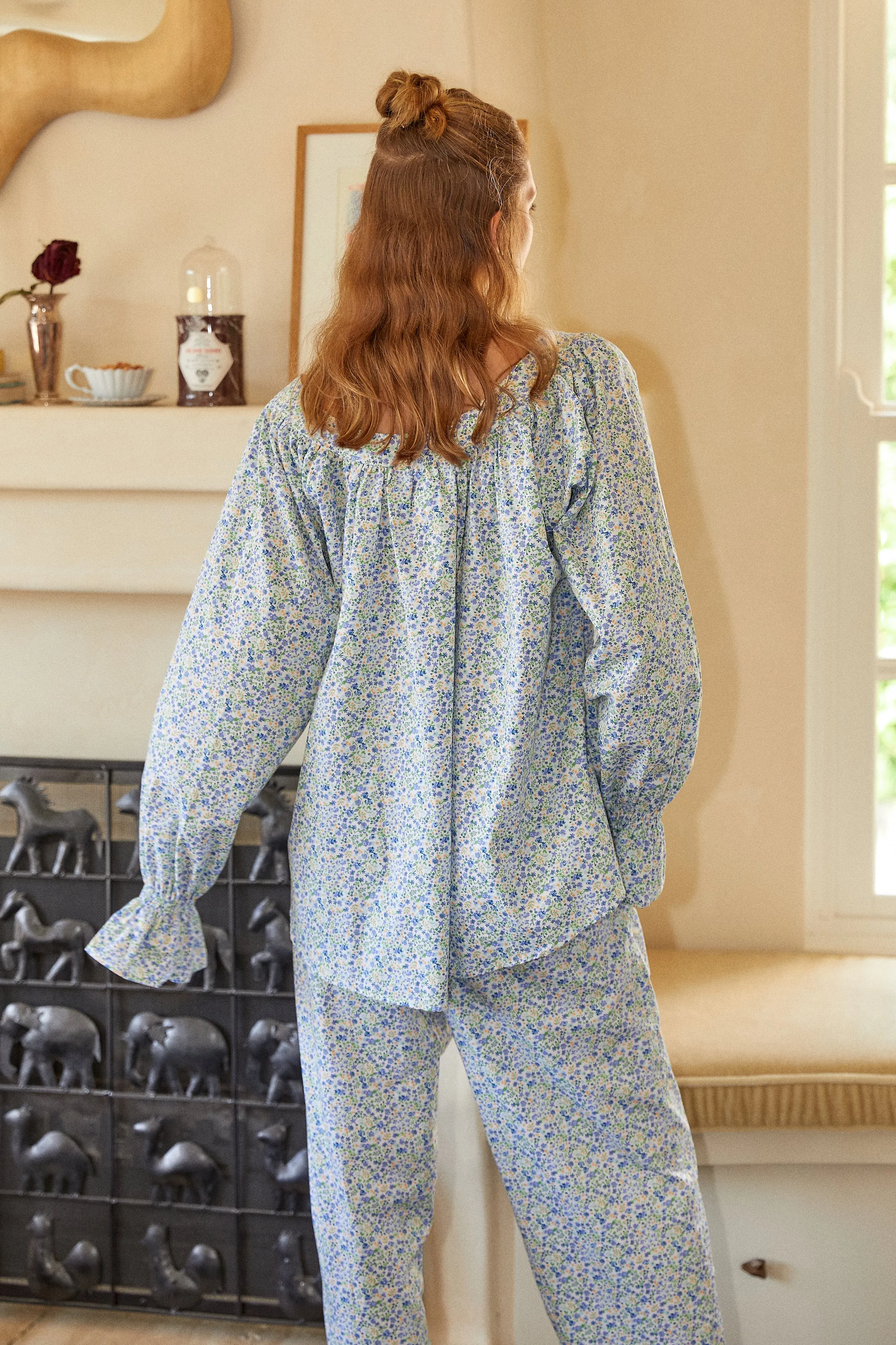 Florence Sleep Set - Cotton - Floret Blue