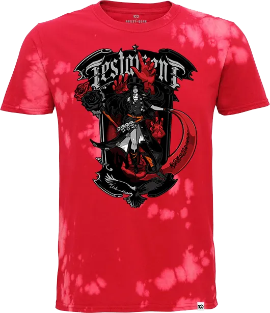 GUILTY GEAR - 'Testament' T-Shirt - Red Tie Dye