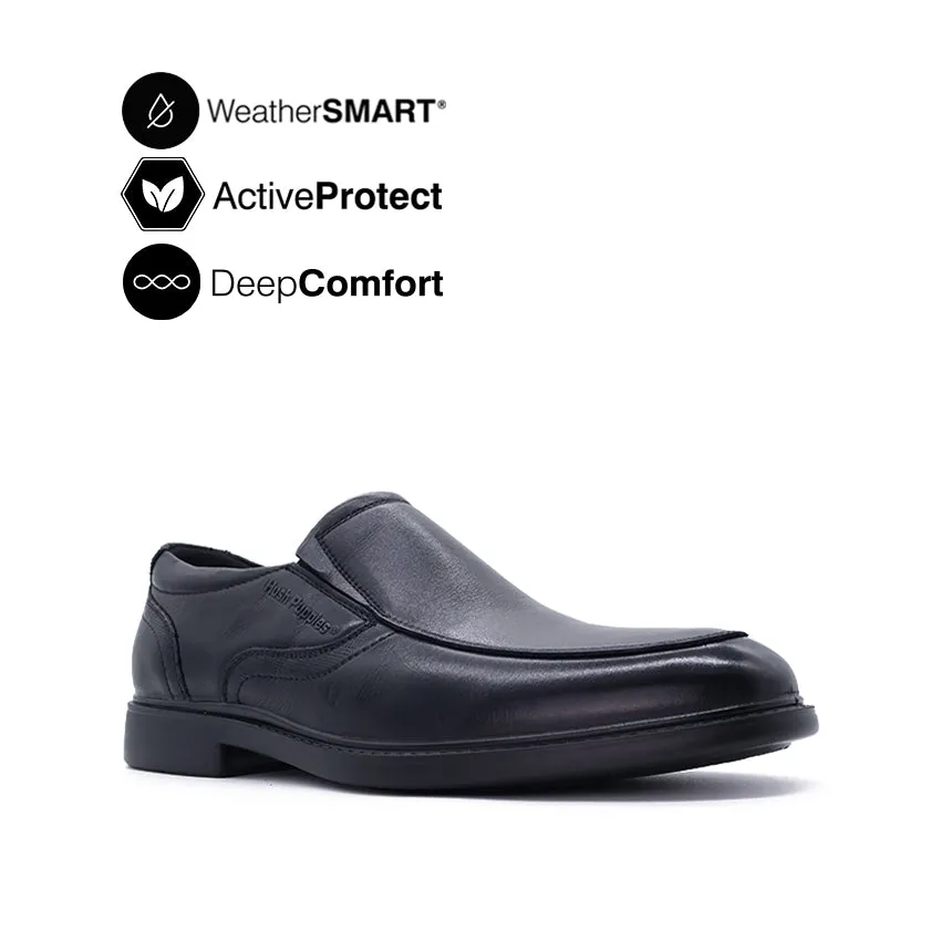 Harvery Slip On AT Men's Shoes - Black Leather WP