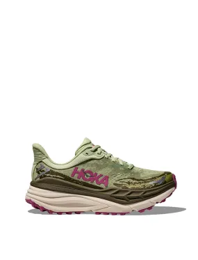 Hoka Womens Stinson 7 Trainer Seed Green / Beet Root