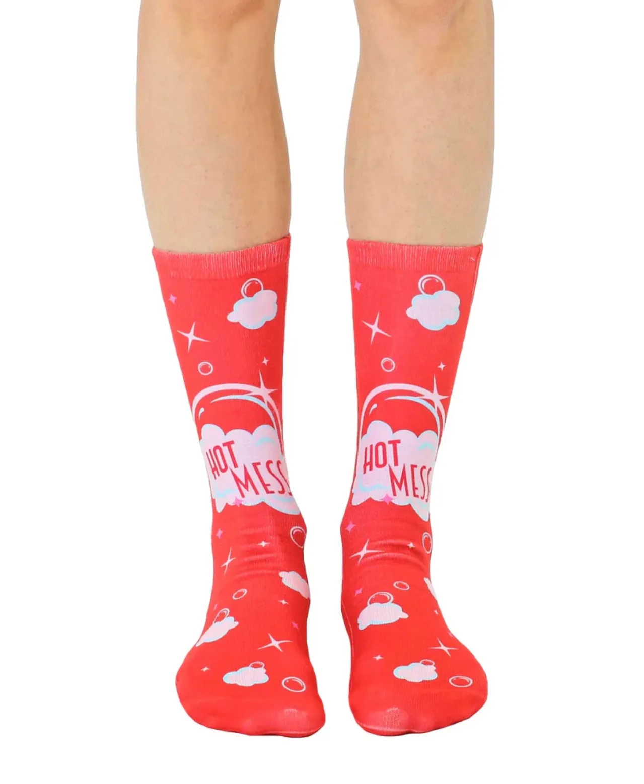 Hot Mess Crew Socks