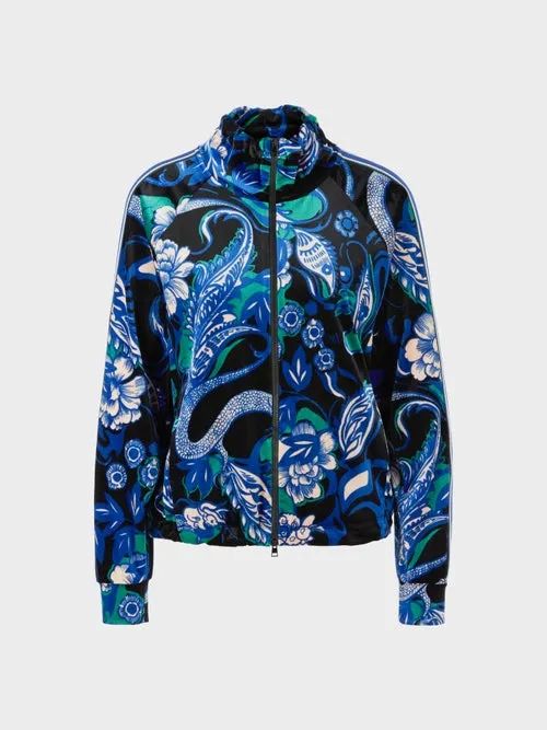 Jacket - Navy Blue/Green/White