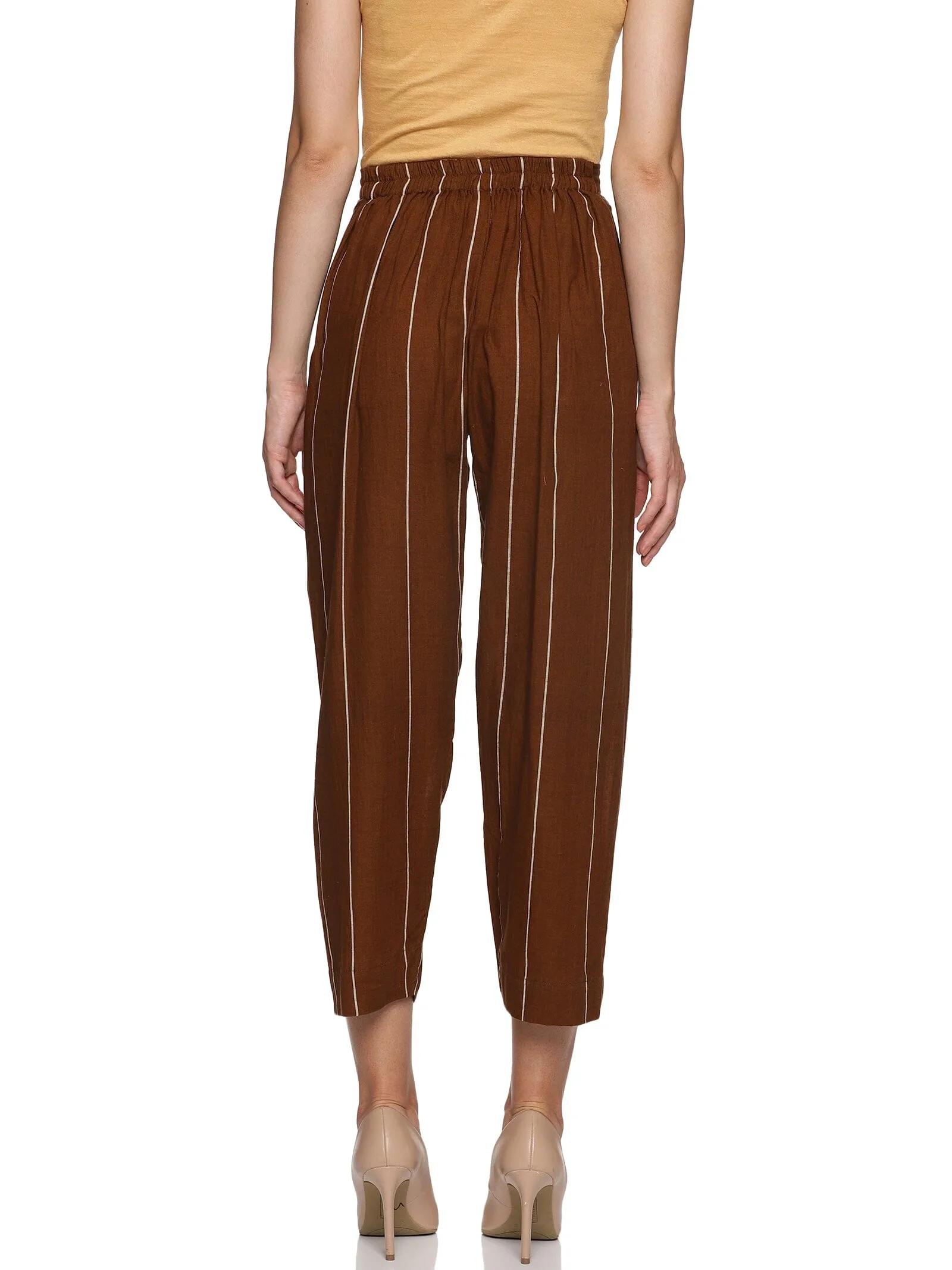 'Leah' Coffee brown handloom co-ord