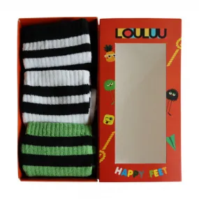 Louluu Women 2stripe Tennis Socks Box - 4