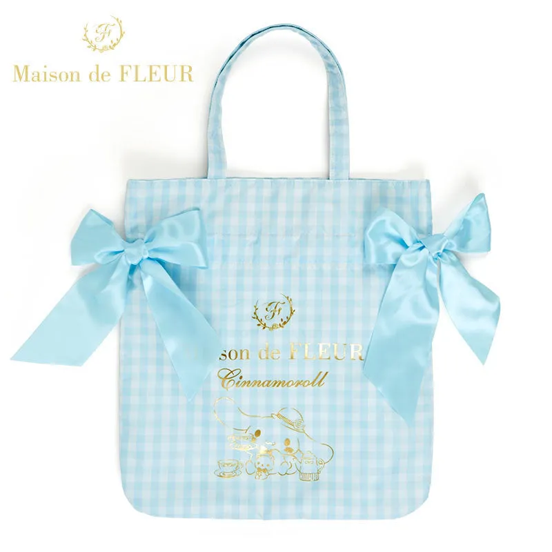 Maison De Fleur x Cinnamoroll Large Capacity Bow Tote Bag