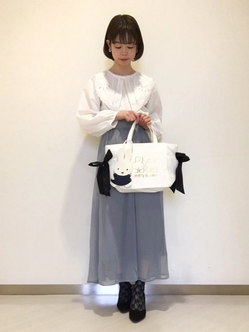 Maison De Fleur x Miffy & Dan Canvas Handbag