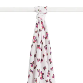 MOOCHIC BUTTERFLY COTTON SWADDLE