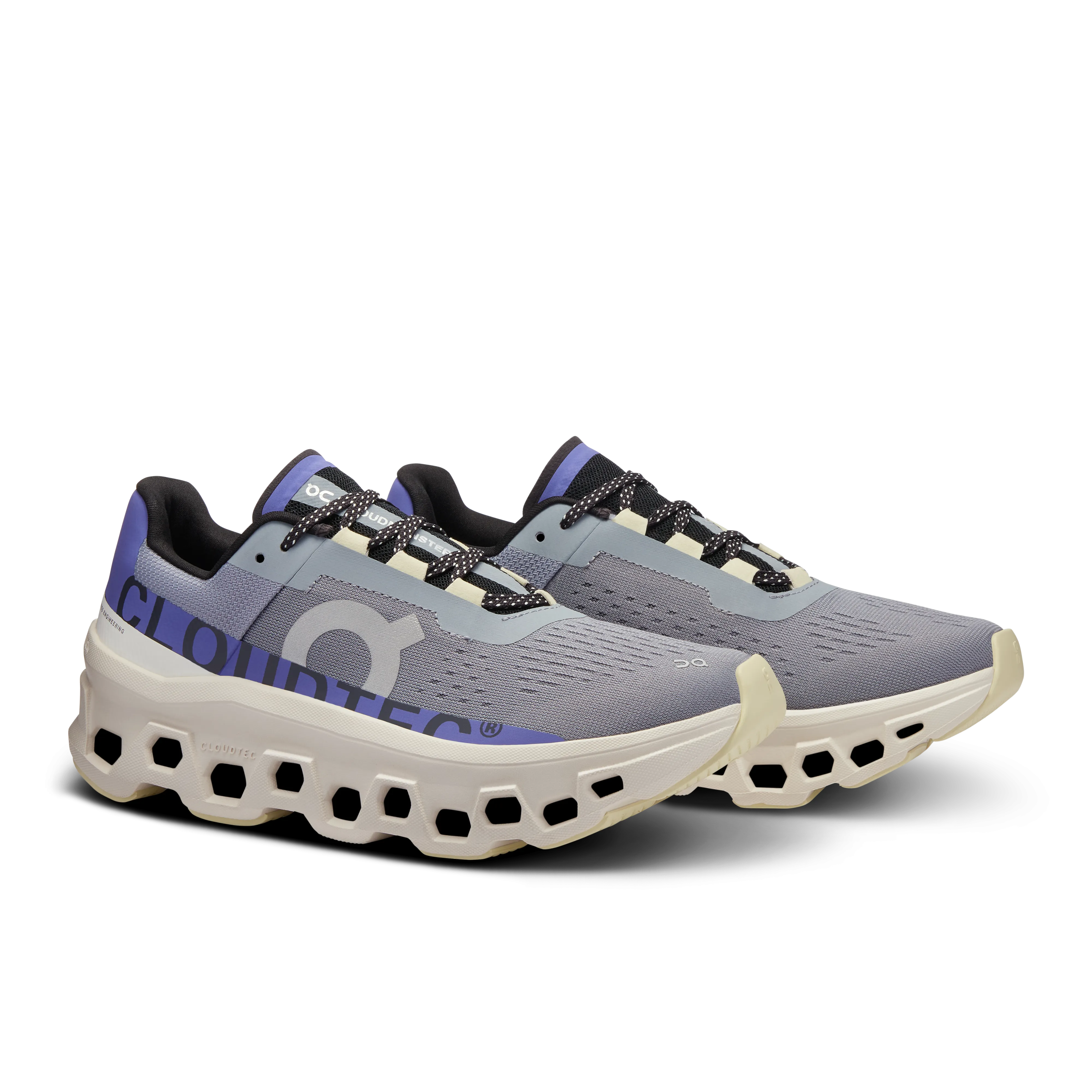 On Running Women's Cloudmonster Shoes - Mist / Blueberry