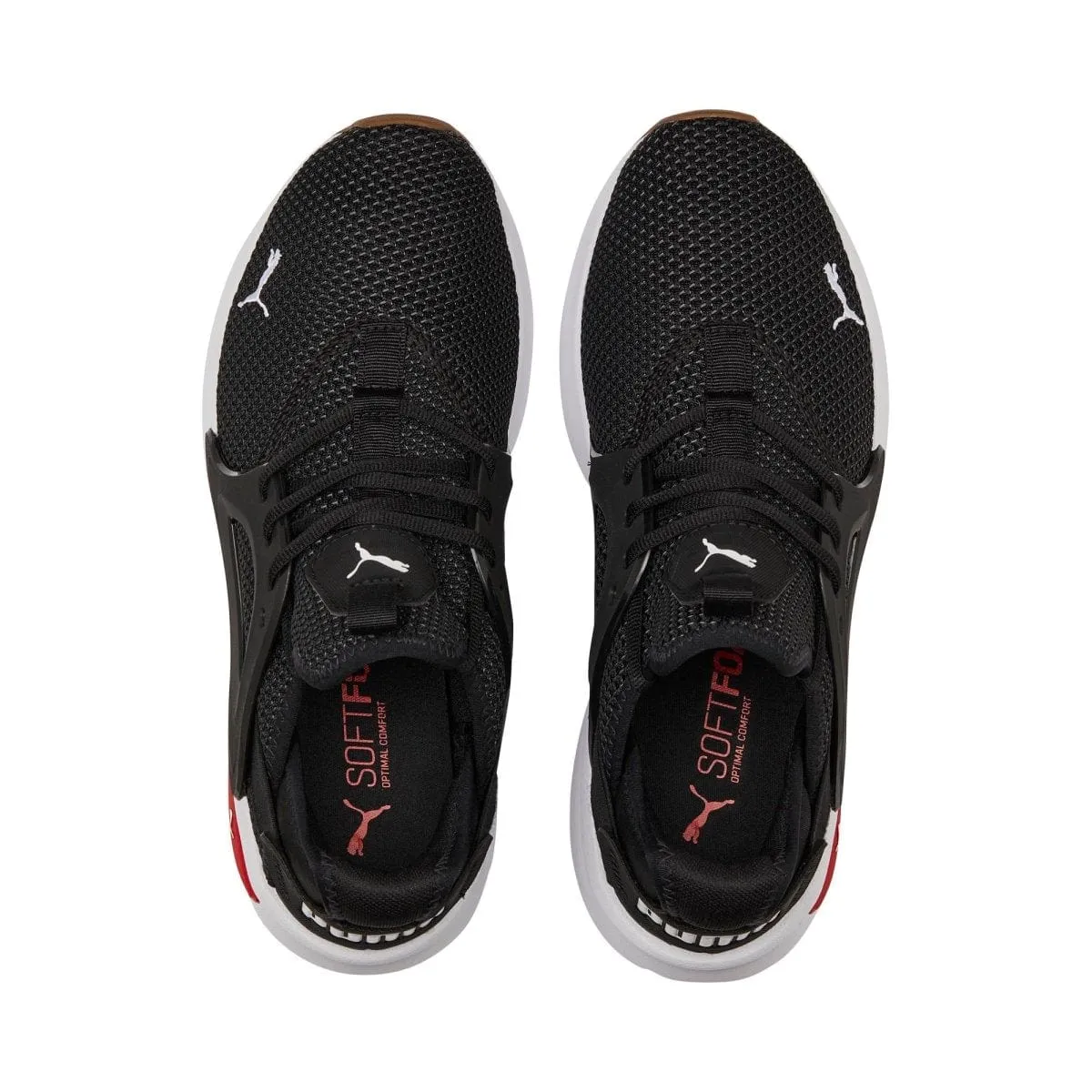 PUMA MEN'S SOFTRIDE ENZO BLACK/RED SHOE