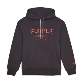 PURPLE BRAND P410 FRENCH TERRY BLACK STENCIL LOGO HOODIE