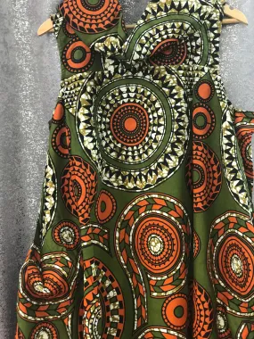 Queen Mother Jumpsuit- Green and orange