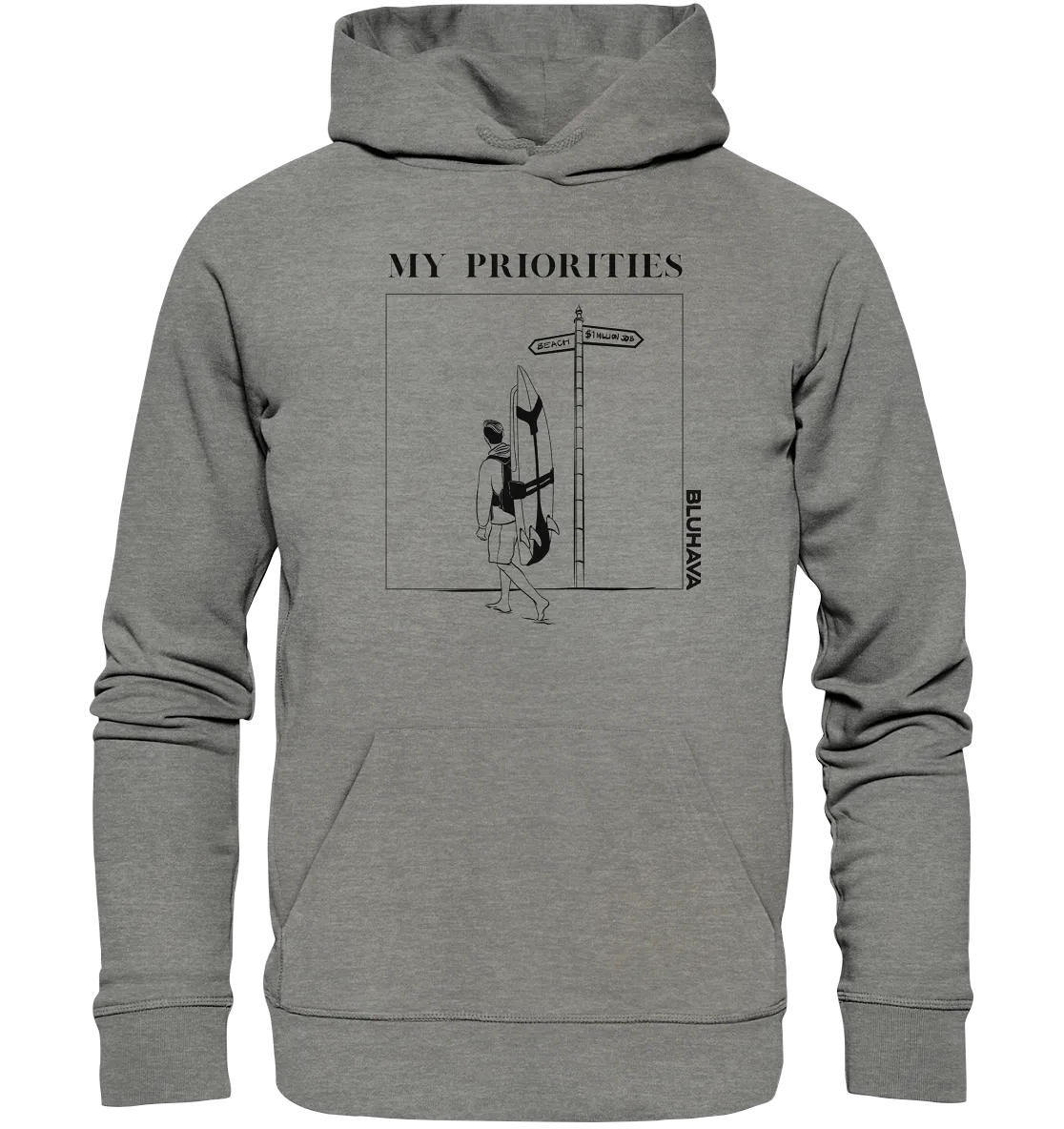 "Beach Priorities" - Unisex Premium Organic Hoodie