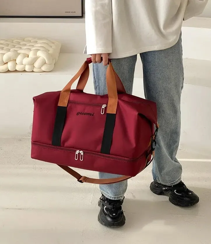 Red Travel Duffel Bag for Men & Women 4130