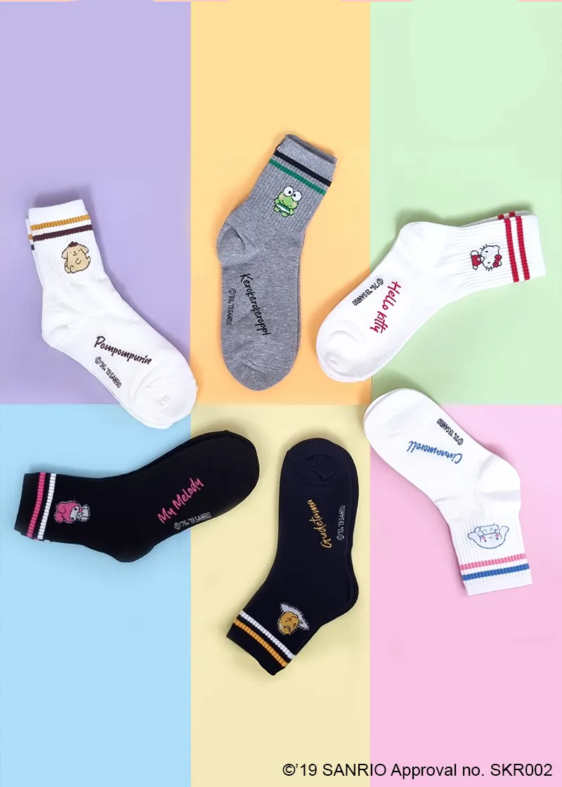 SANRIO Friends Korea - Sweet crew length socks