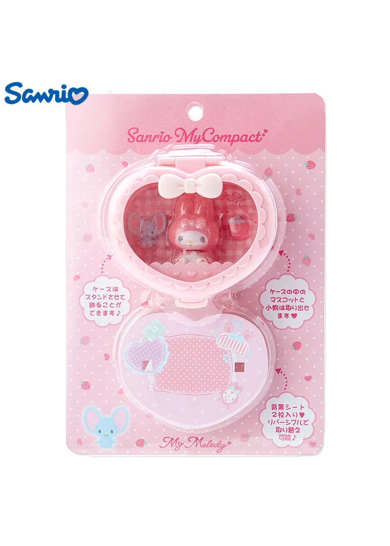 Sanrio Heart Attack Compact Mirror with keychain - SANRIO Japan