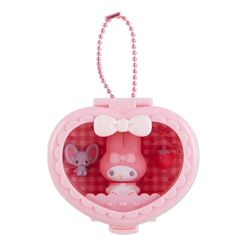 Sanrio Heart Attack Compact Mirror with keychain - SANRIO Japan