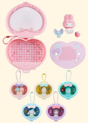 Sanrio Heart Attack Compact Mirror with keychain - SANRIO Japan