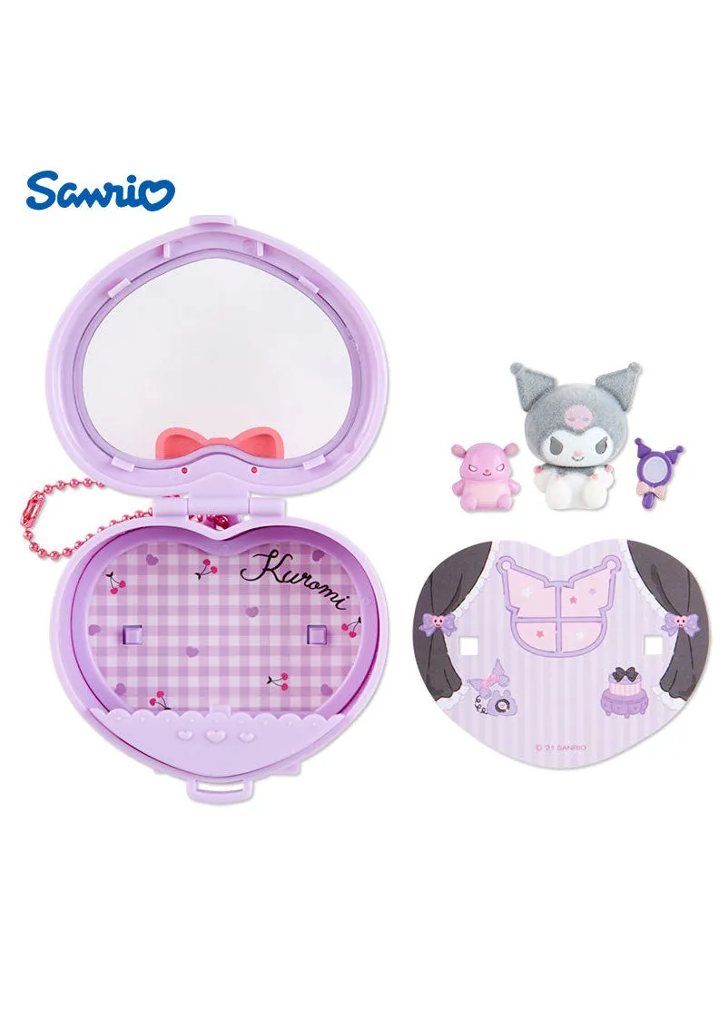 Sanrio Heart Attack Compact Mirror with keychain - SANRIO Japan