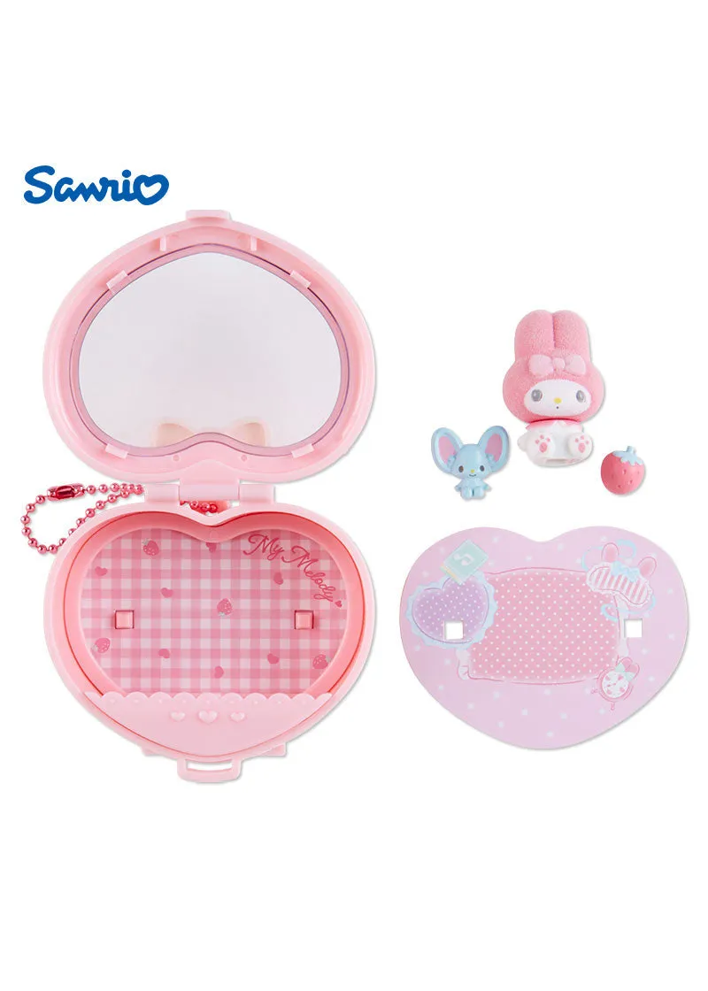 Sanrio Heart Attack Compact Mirror with keychain - SANRIO Japan