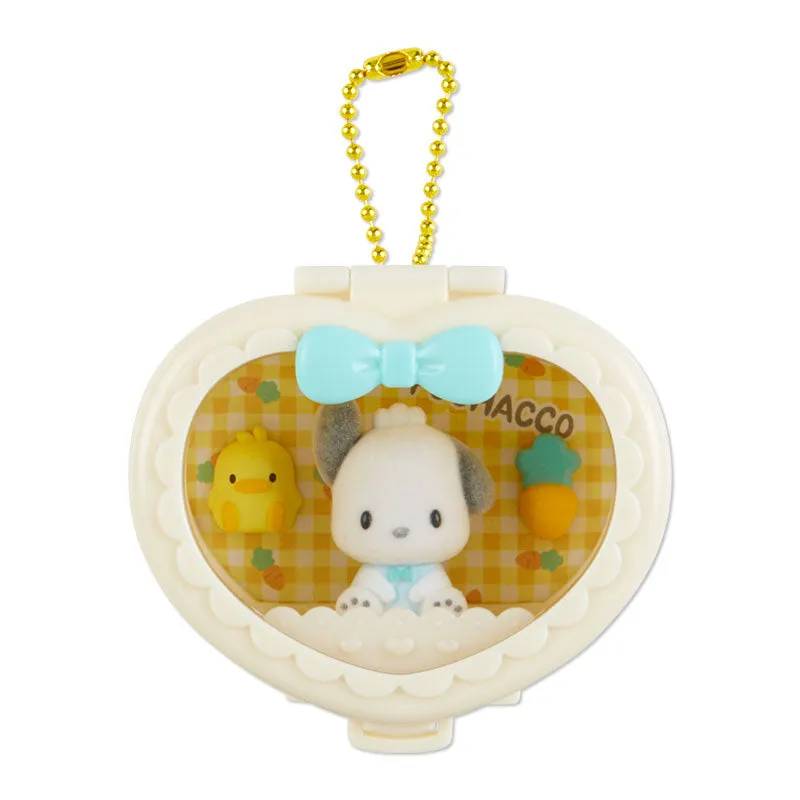 Sanrio Heart Attack Compact Mirror with keychain - SANRIO Japan