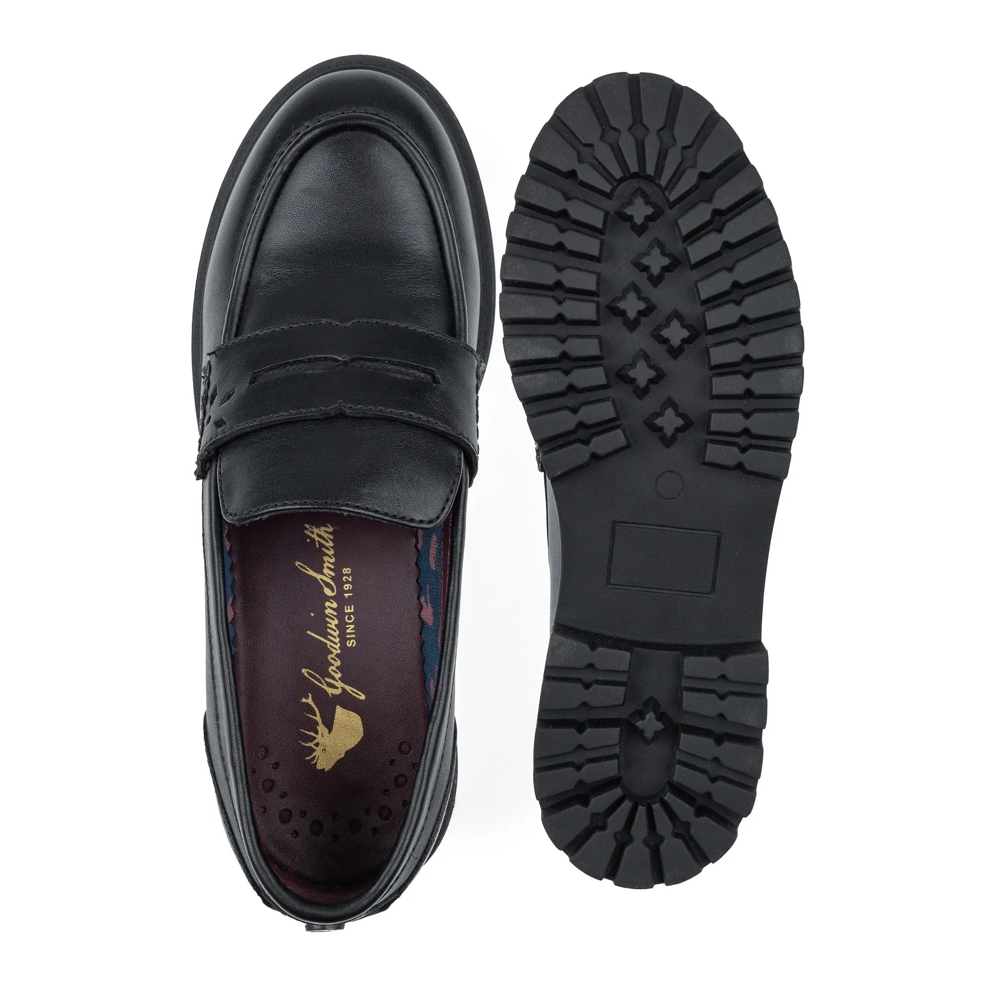 SARA BLACK CHUNKY LOAFER