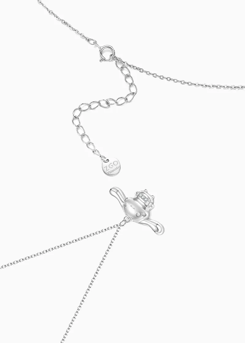 Shiny Cinnamoroll sterling silver necklace with pendant - TIDE COLOR x SANRIO