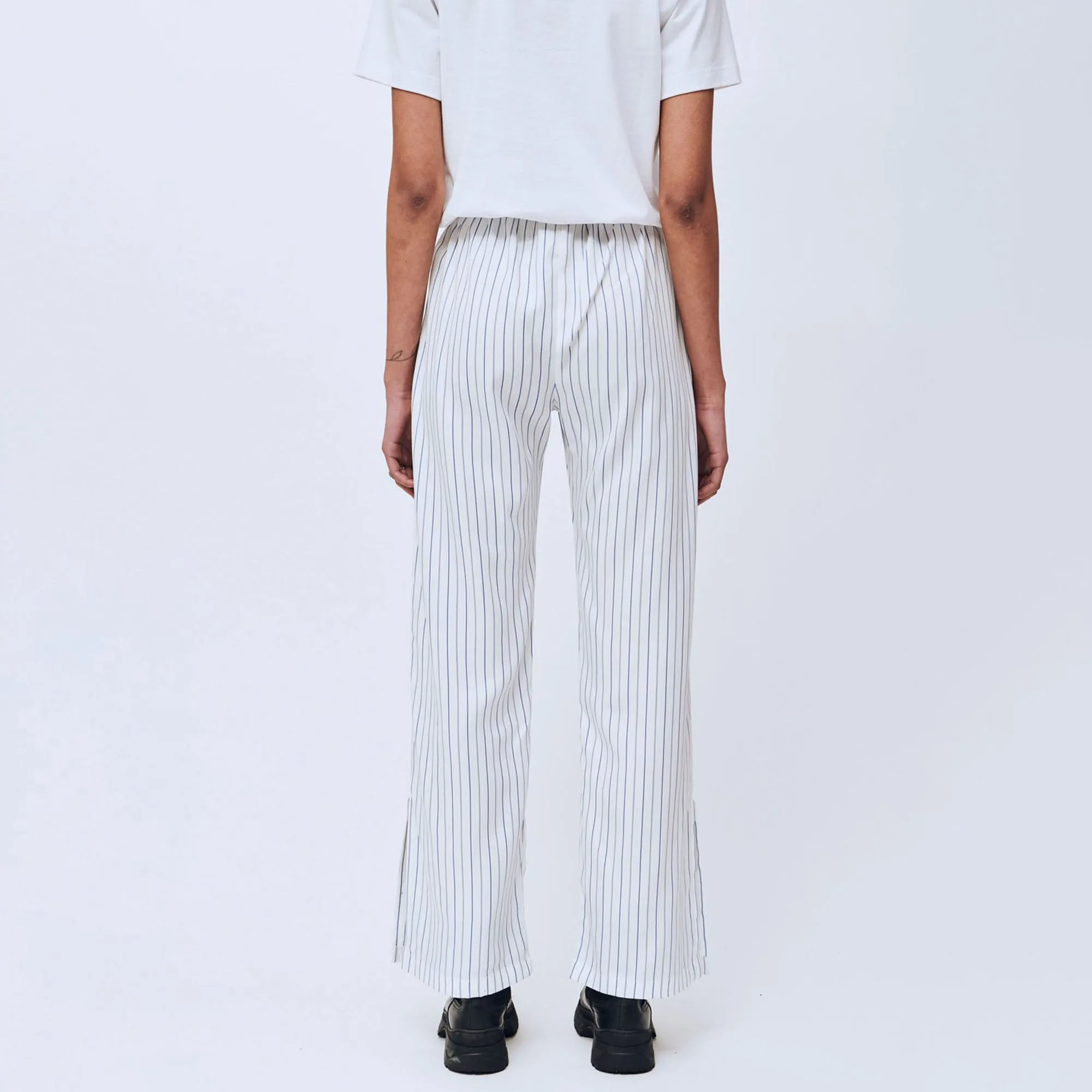 Soulland Women Ciara Pants 'White/Blue Stripes'