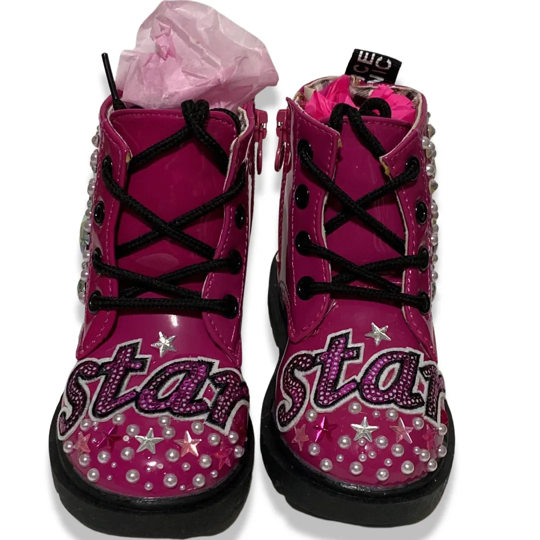 STARTS AND PEARLS GIRLS BOOTS