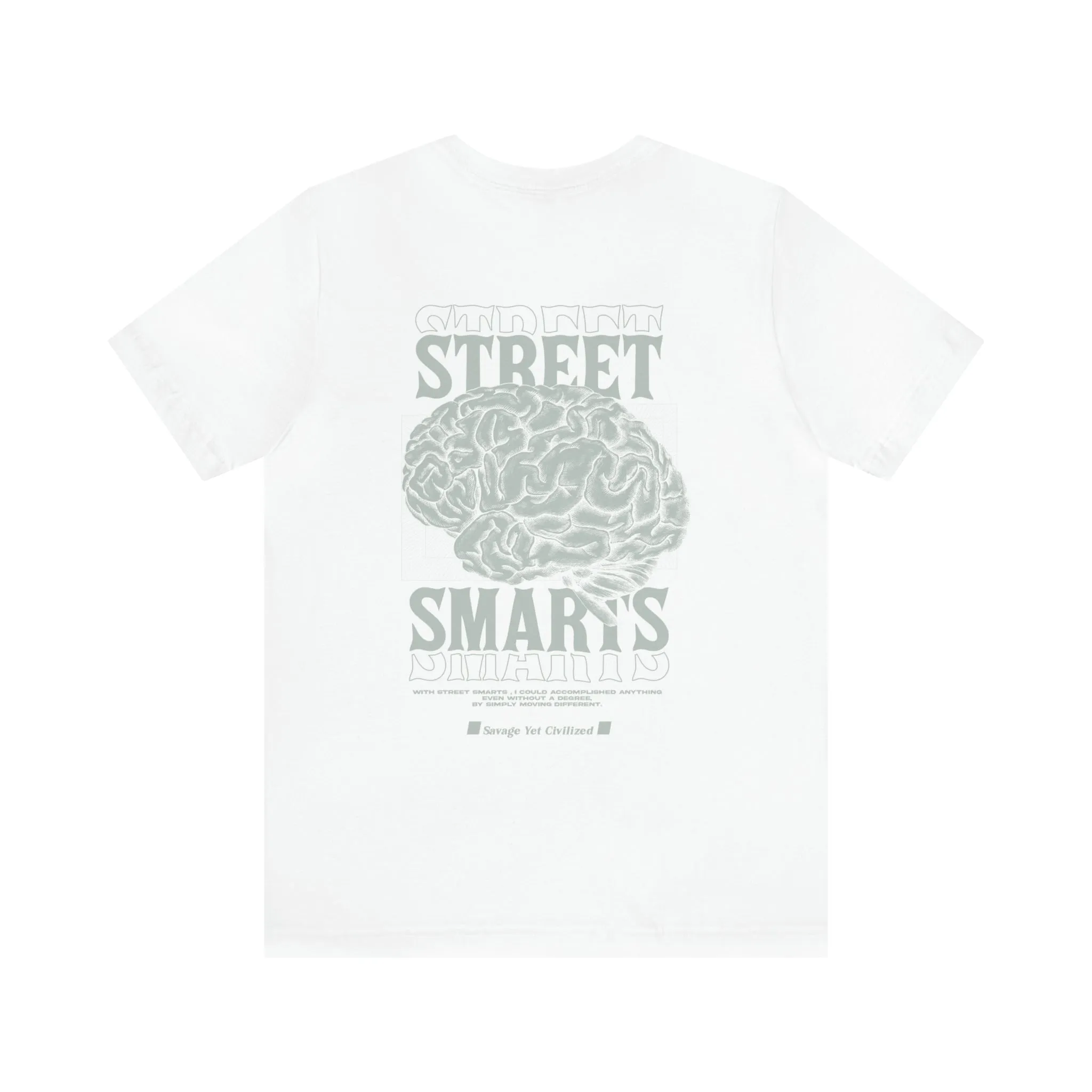 Street Smarts Jersey Short Sleeve Tee- ( LIGHT GREY)