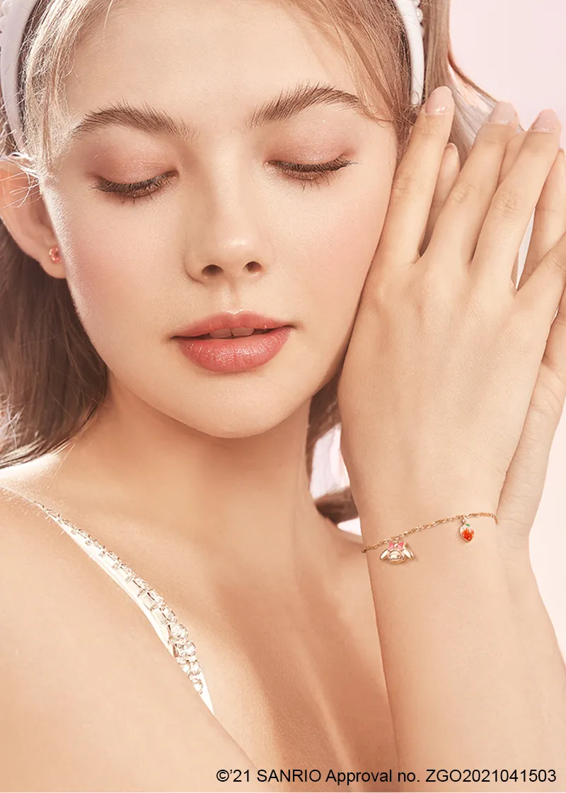 Sweet My Melody sterling silver bracelet with pendants - TIDE COLOR x SANRIO