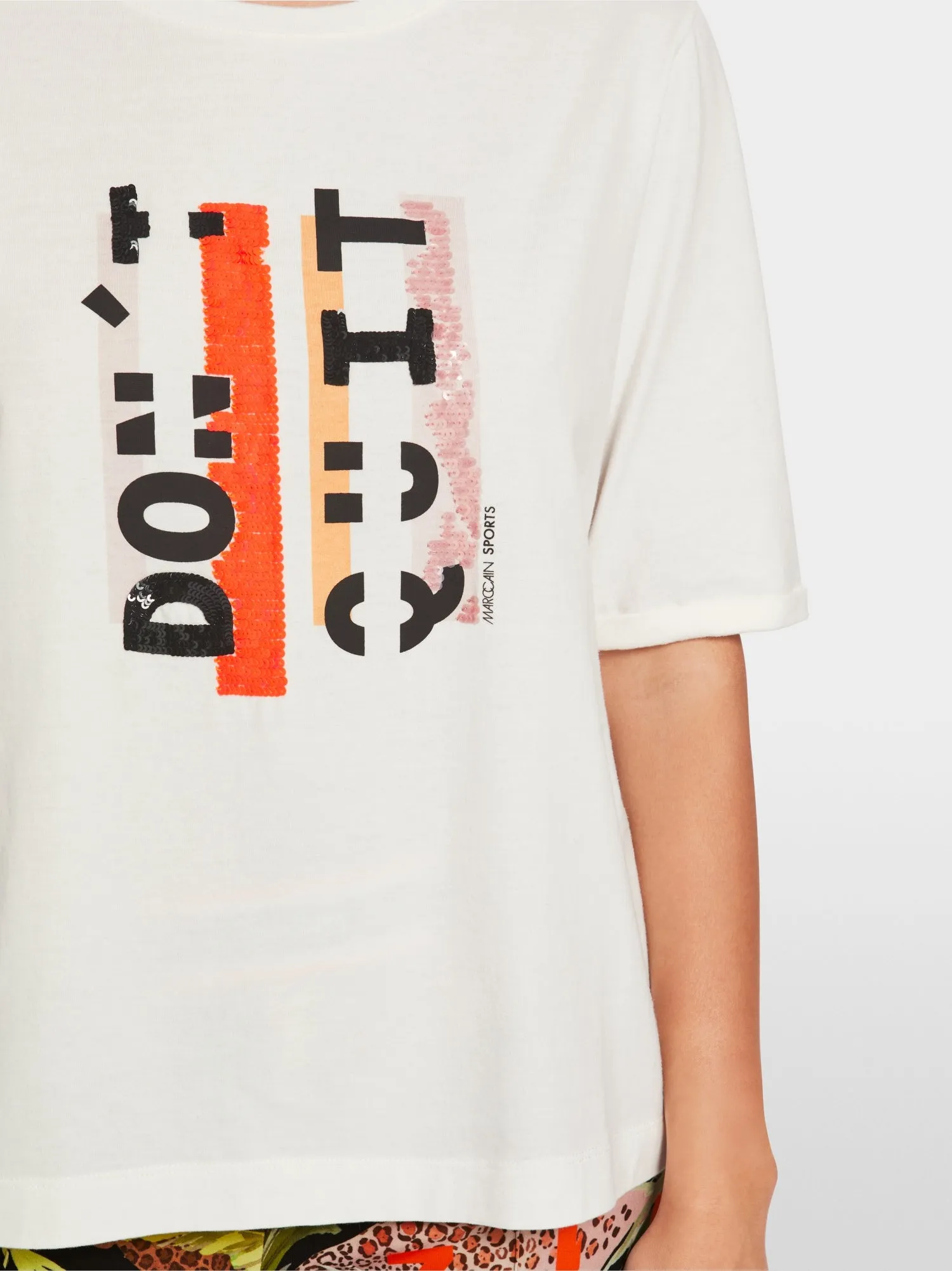 T-Shirt - White/Orange