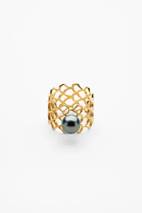 Tahitian Pearl MerMesh Ring