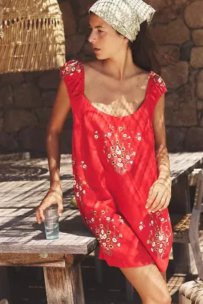 Wildflower embroidered dress