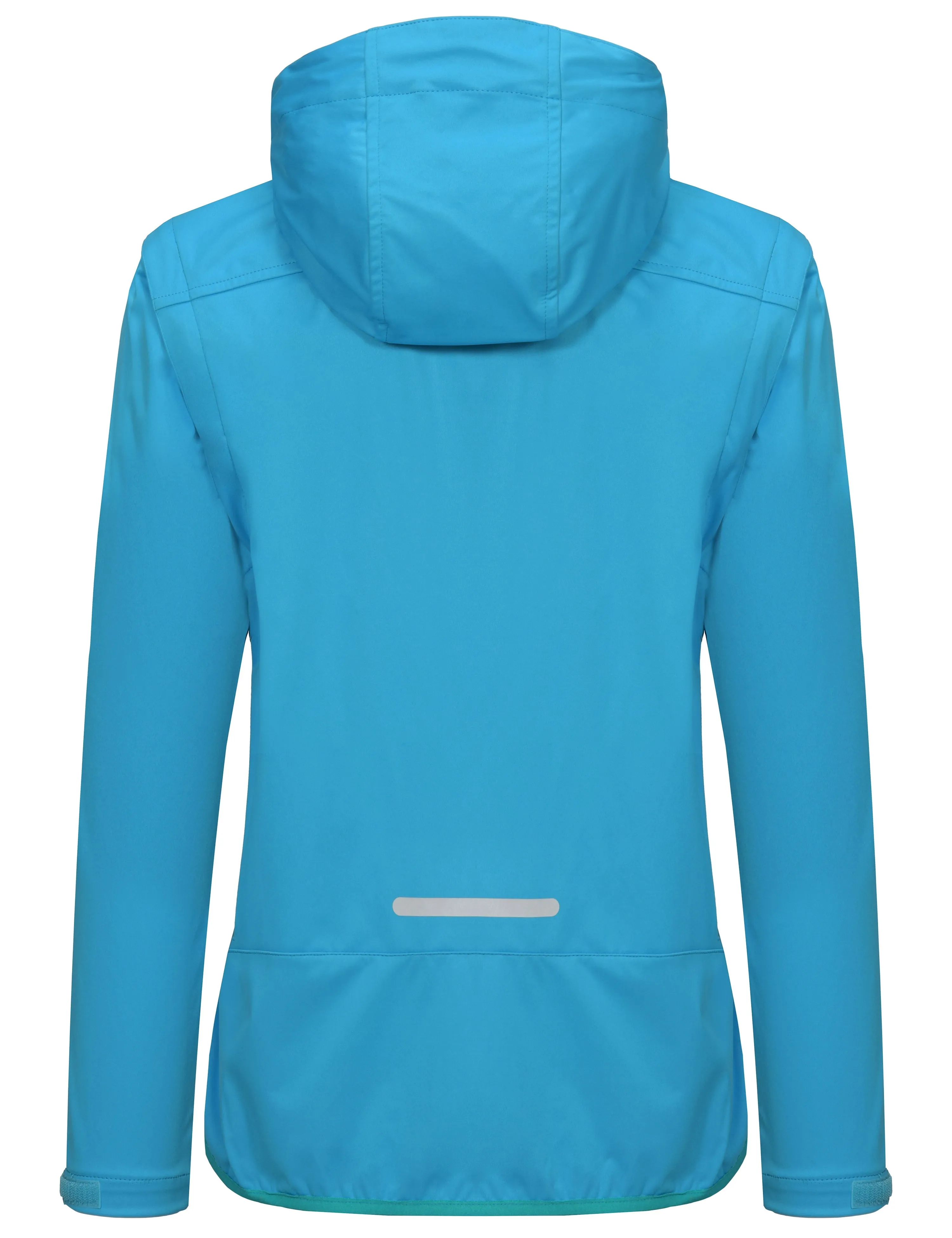 Women's Lightweight Softshell Hiking Jacket with Detachable Sleeves and Hood